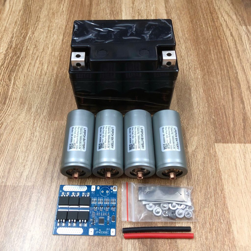 Combo 5Ah tự làm Acquy Lithium xe máy Combo 5Ah tự làm Acquy Lithium xe máy
